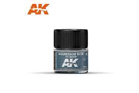 AK Interactive Real Colors - Acrylic Lacquer Paint 10ml bottle - AGGRESSOR BLUE FS35109