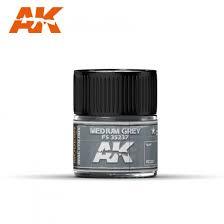 AK Interactive Real Colors - Acrylic Lacquer Paint 10ml bottle - MEDIUM GREY FS 35237