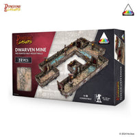 Dungeons & Lasers: Dwarven Mine Prismacast Pre-Painted Terrain