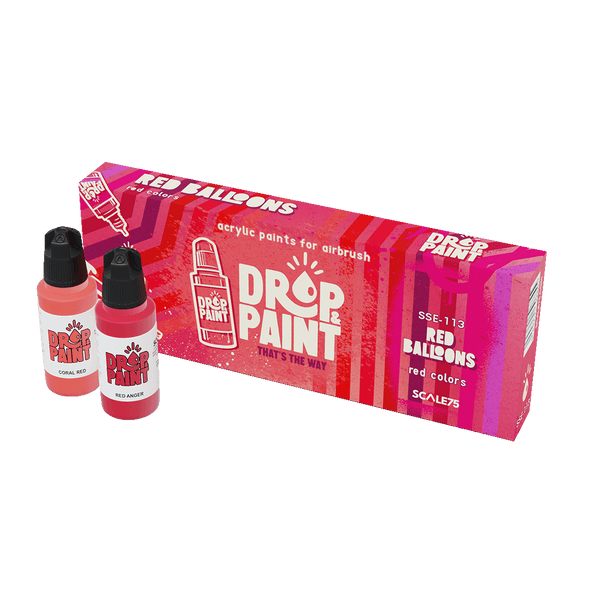 Scale 75 - Drop and Paints - Red Balloons Paint Set