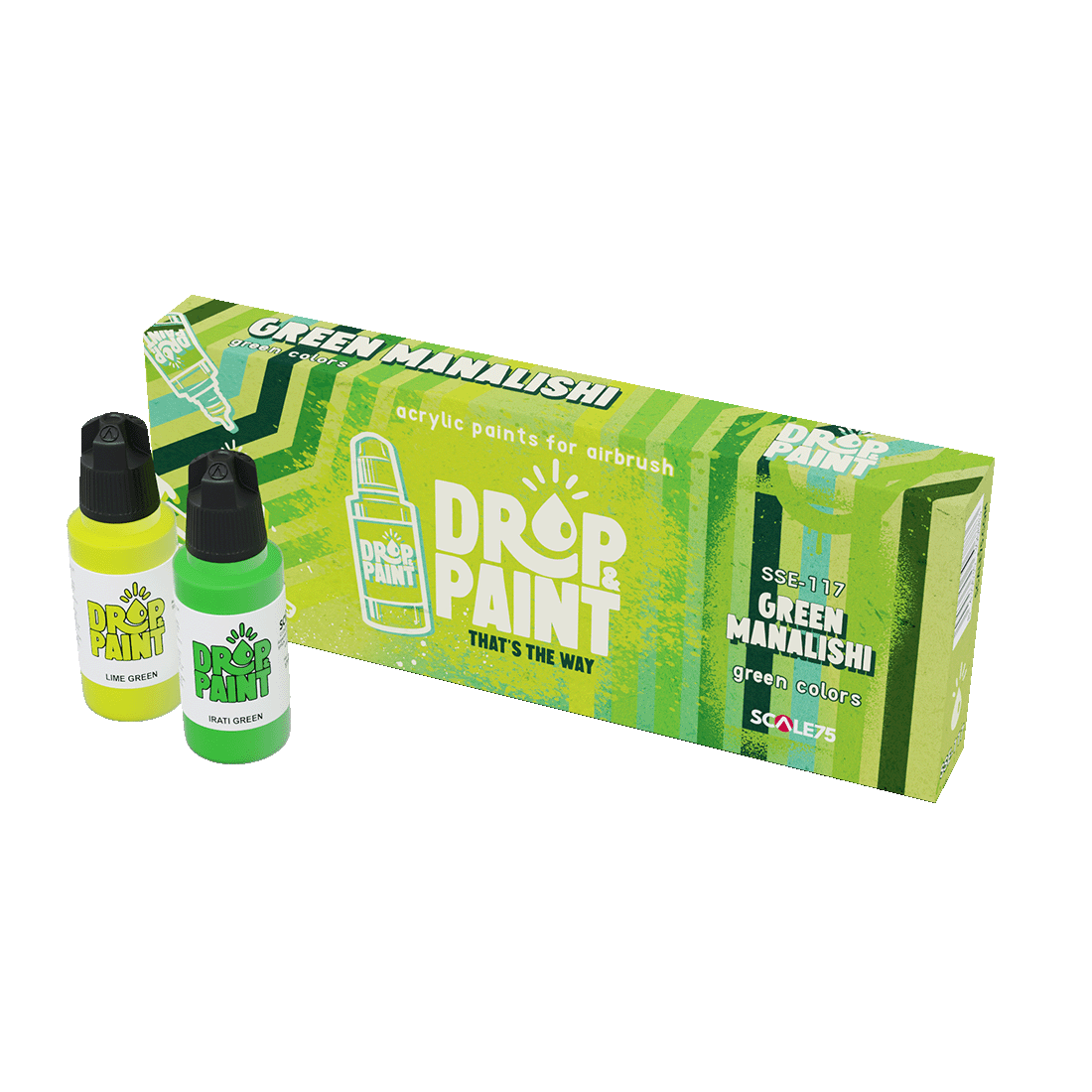 Scale 75 - Drop and Paints - Green Manalishi Paint Set