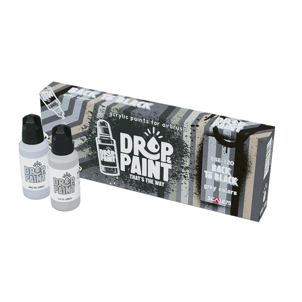 Scale 75 - Drop and Paints - Back To Black Paint Set