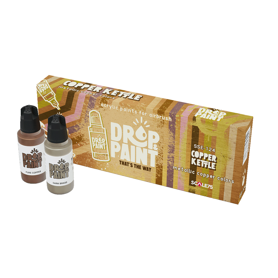 Scale 75 - Drop and Paints - Copper Kettle Paint Set
