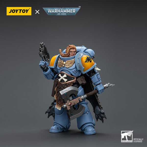Warhammer Collectibles: 1/18 Scale Space Marines Space Wolves Claw Pack Pack Leader Logan Ghostwolf - Pre-Order - Gap Games