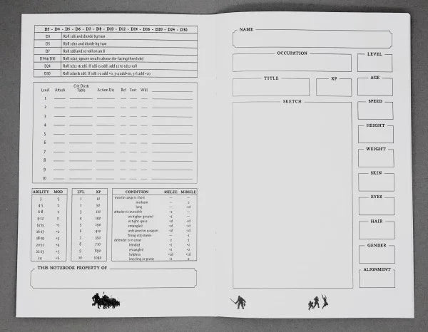 Dungeon Crawl Classics - DCC Digest Sized Character Folio