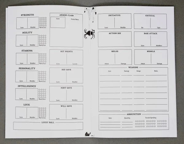 Dungeon Crawl Classics - DCC Digest Sized Character Folio