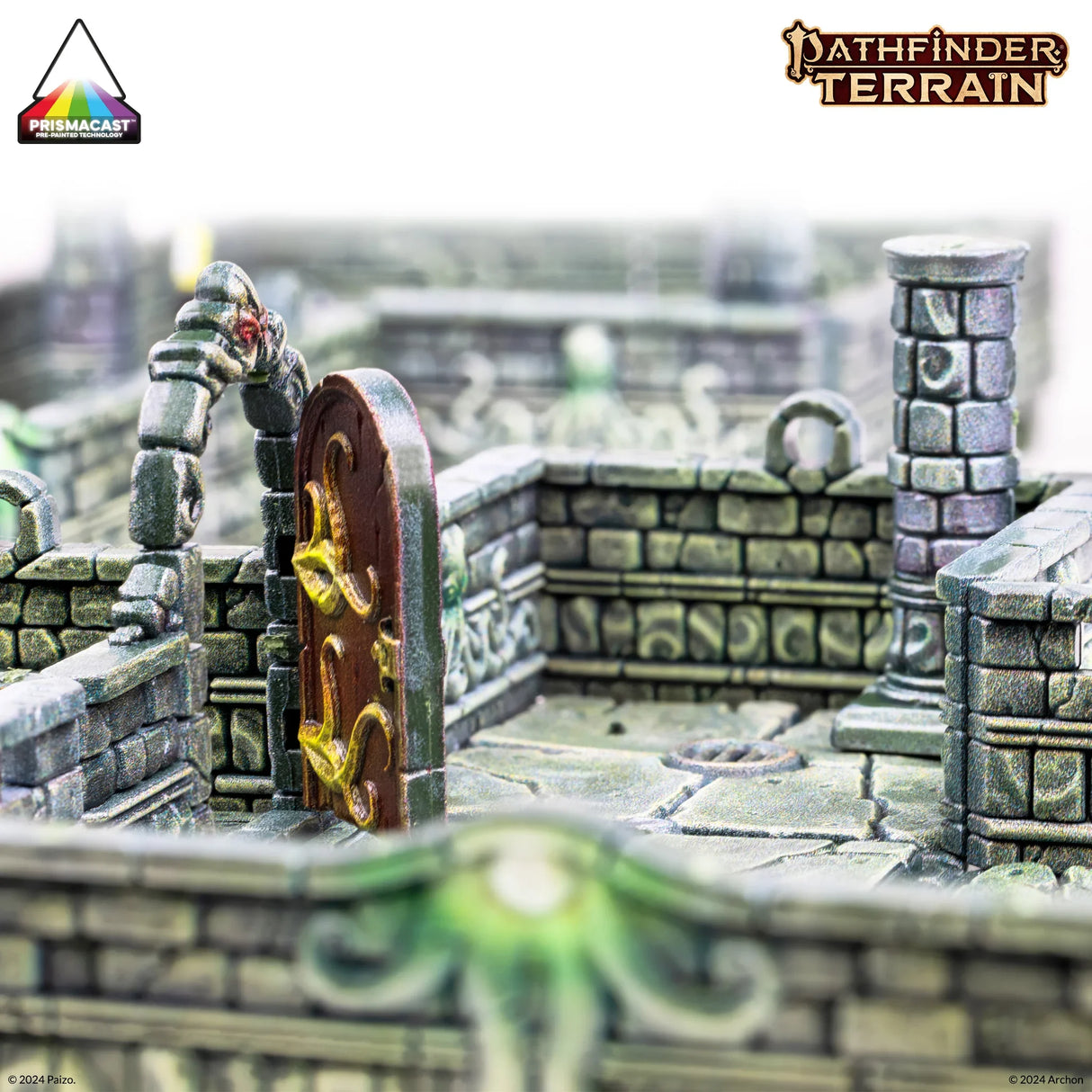 Dungeons & Lasers: PrismaCast Pre-Painted Terrain - Pathfinder Terrain: Abomination Vaults