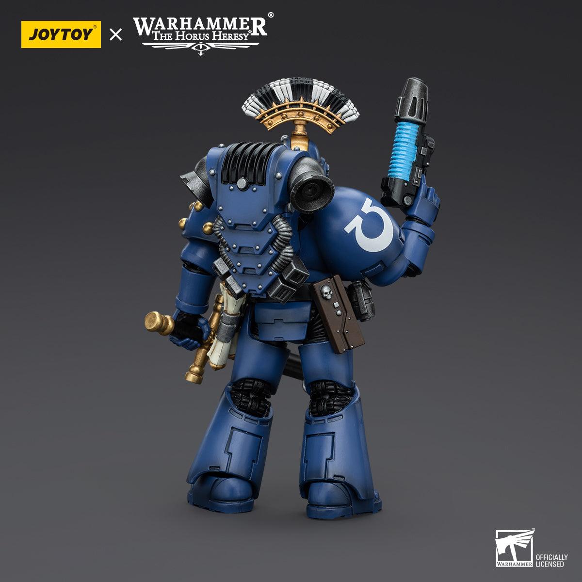 Warhammer Collectibles: 1/18 Scale Ultramarines MK VI Tactical Squad Sergeant with Plasma Pistol