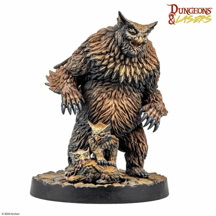 Dungeons & Lasers: Miniatures - Owlbear Family