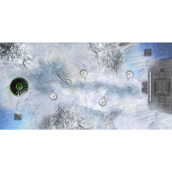 GamerMats: Outdoor Snow - XL Wargame Mat - 36" x 72 - Pre-Order
