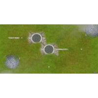 GamerMats: Stone Ruins - XL Wargame Mat - 36" x 72 - Pre-Order