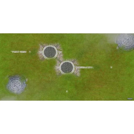 GamerMats: Stone Ruins - XL Wargame Mat - 36" x 72 - Pre-Order