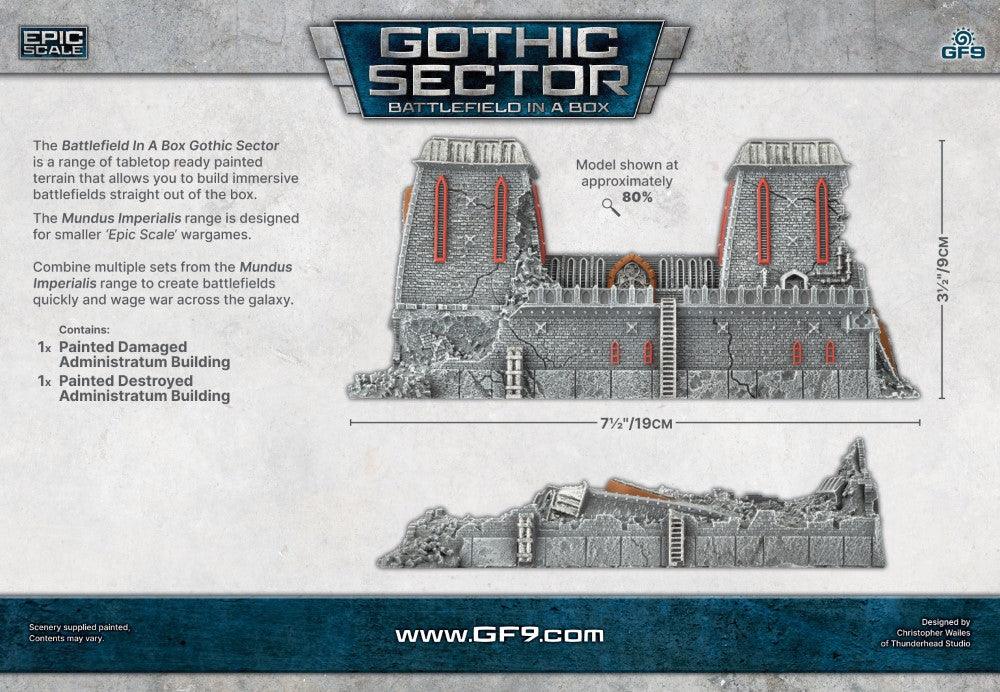 Battlefield in a Box: Gothic Sector – Mundus Imperialis: Administratum (Damaged & Destroyed)
