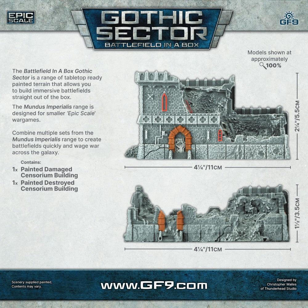 Battlefield in a Box: Gothic Sector – Mundus Imperialis: Censorium (Damaged & Destroyed)