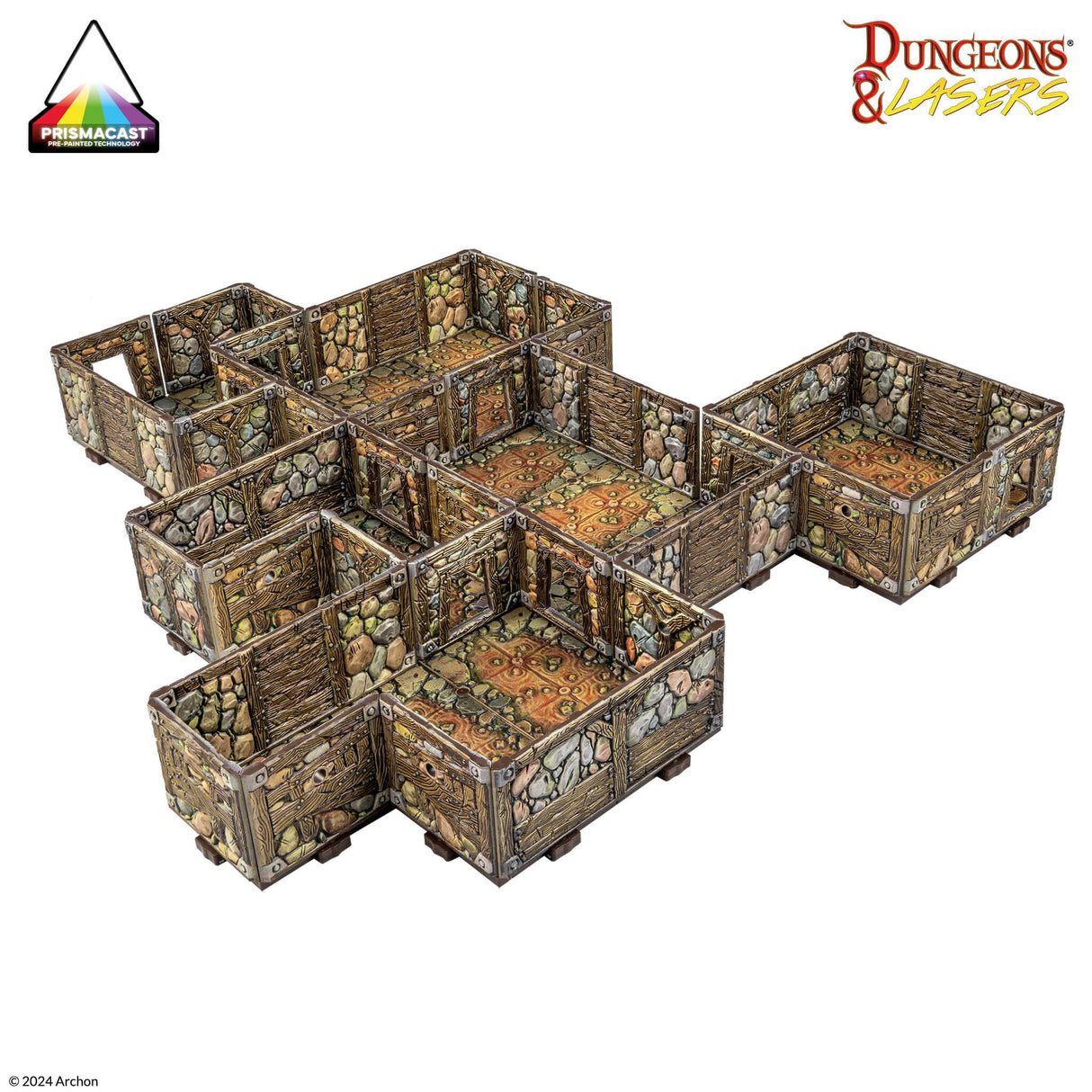 Dungeons & Lasers: Abandoned Mines: Pre-Painted
