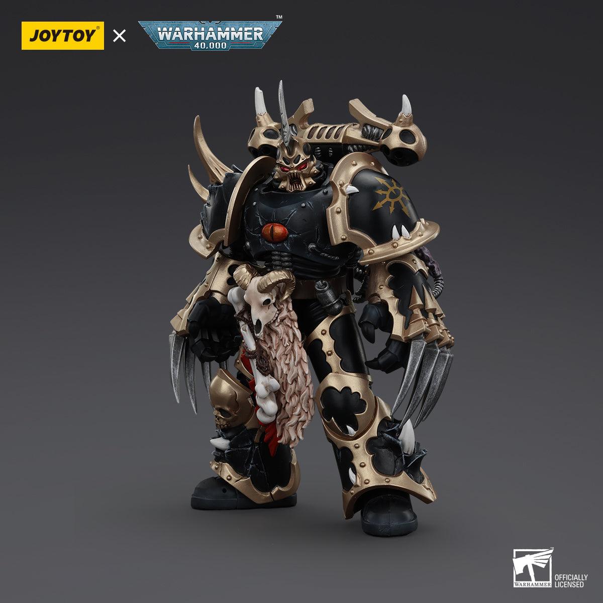 Warhammer Collectibles: 1/18 Scale Chaos Space Marines Black Legion Chosen with Lightning Claws