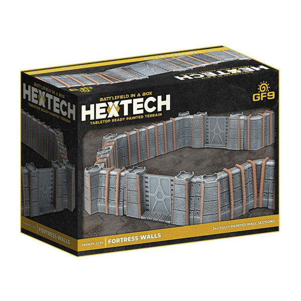 Hextech Terrain: Trinity City – Fortress Walls Grey