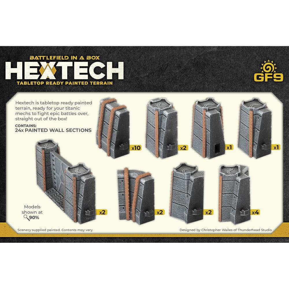Hextech Terrain: Trinity City – Fortress Walls Grey