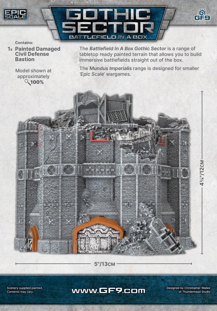 Battlefield in a Box: Gothic Sector – Mundus Imperialis: Civil Defense Bastion (Damaged)
