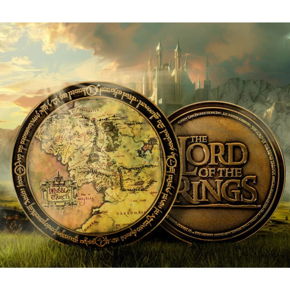 Lord of the Rings: Middle Earth Map Deluxe Coin