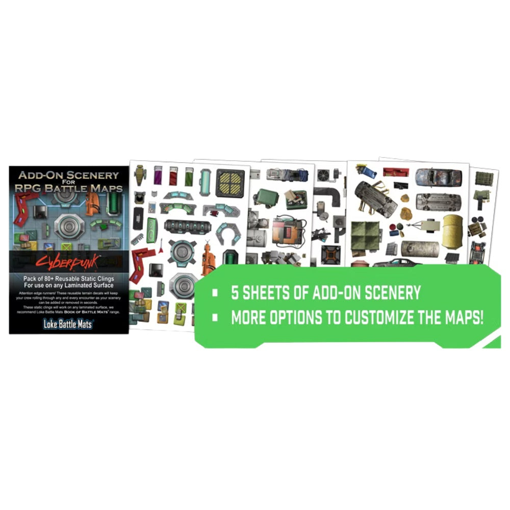 Add On Scenery Pack RPG Maps Cyberpunk