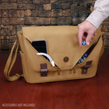 ENHANCE Venturer's Canvas Messenger Bag