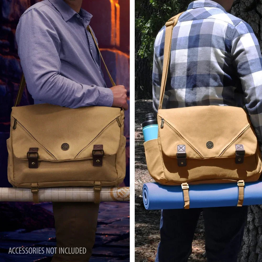 ENHANCE Venturer's Canvas Messenger Bag