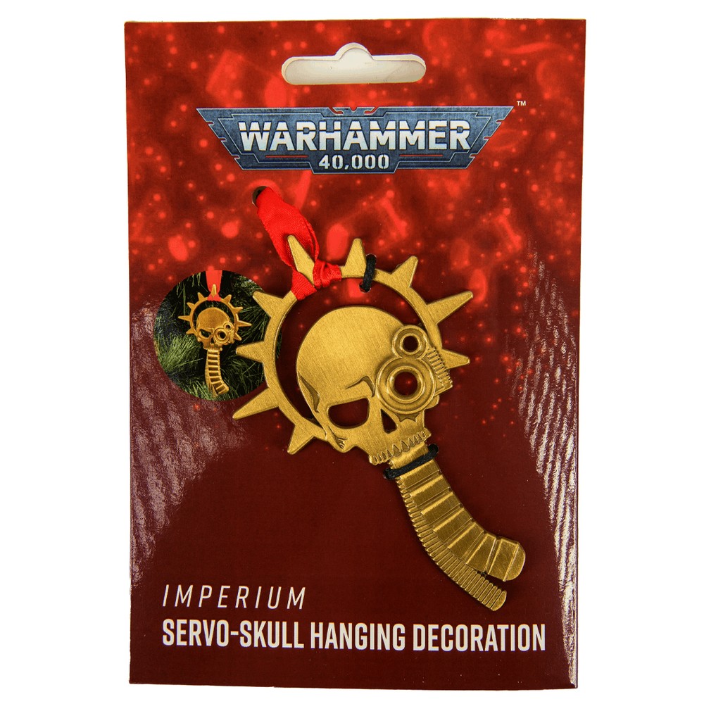 Warhammer Servo Skull with Halo Hanging Decoration