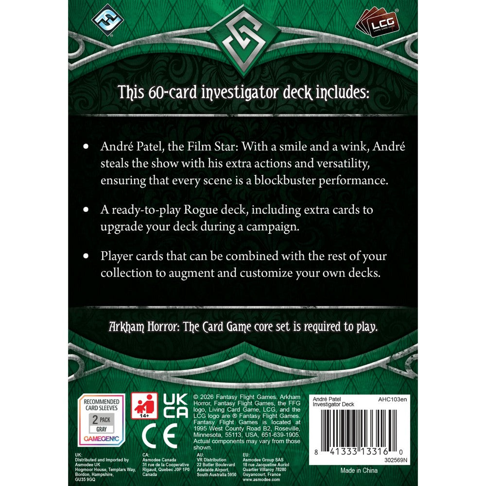 Arkham Horror: The Card Game – Investigator Deck: André Patel