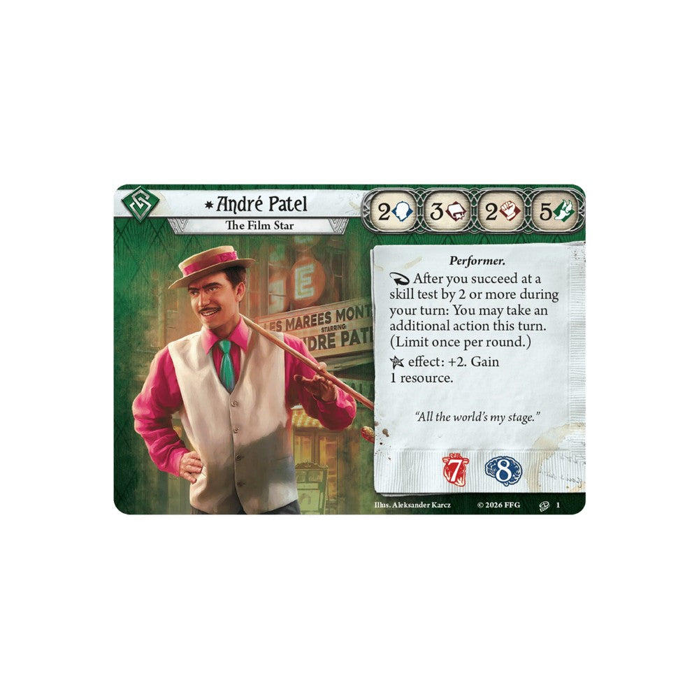 Arkham Horror: The Card Game – Investigator Deck: André Patel