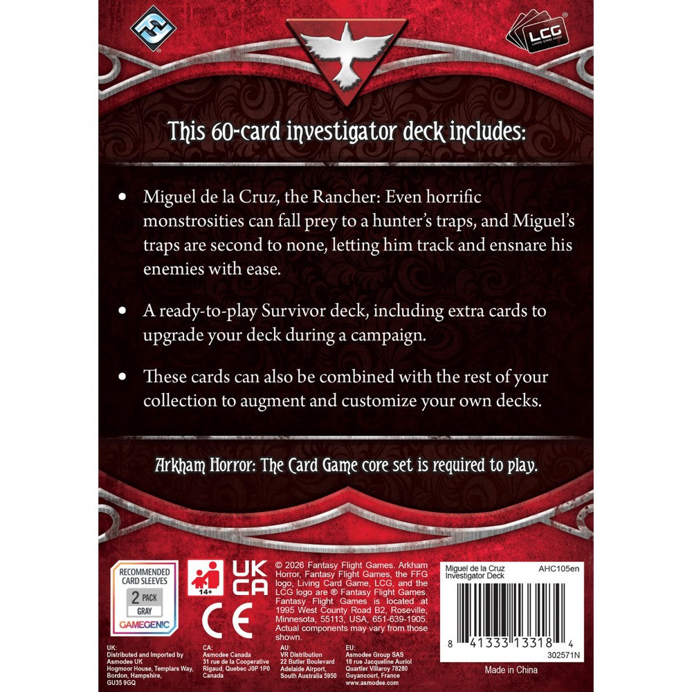 Arkham Horror: The Card Game – Investigator Deck: Miguel de la Cruz