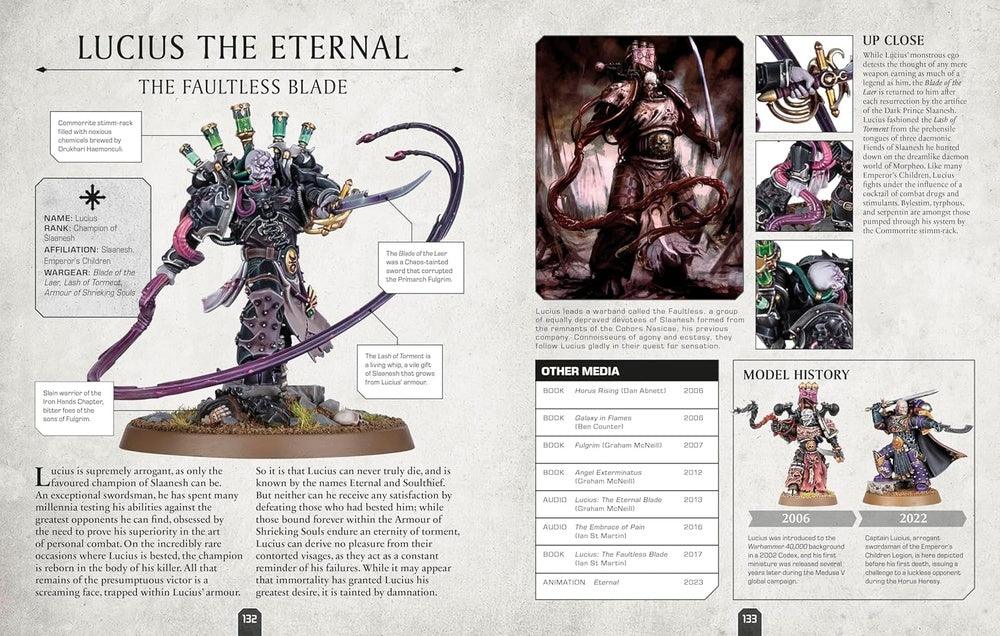 Warhammer 40000 Character Encyclopedia - Inc. Lieutenant Titus Miniature!