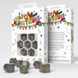 Q Workshop - Happy Birthday - Confetti Dice Set 7