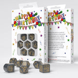 Q Workshop - Happy Birthday - Confetti Dice Set 7