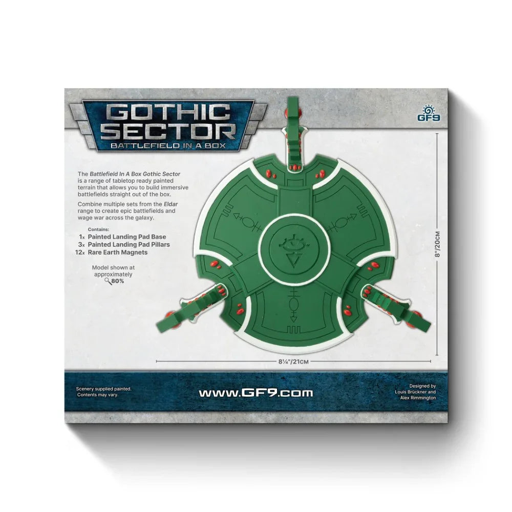 Battlefield in a Box: Gothic Sector – Eldar Landing Pad (x1)