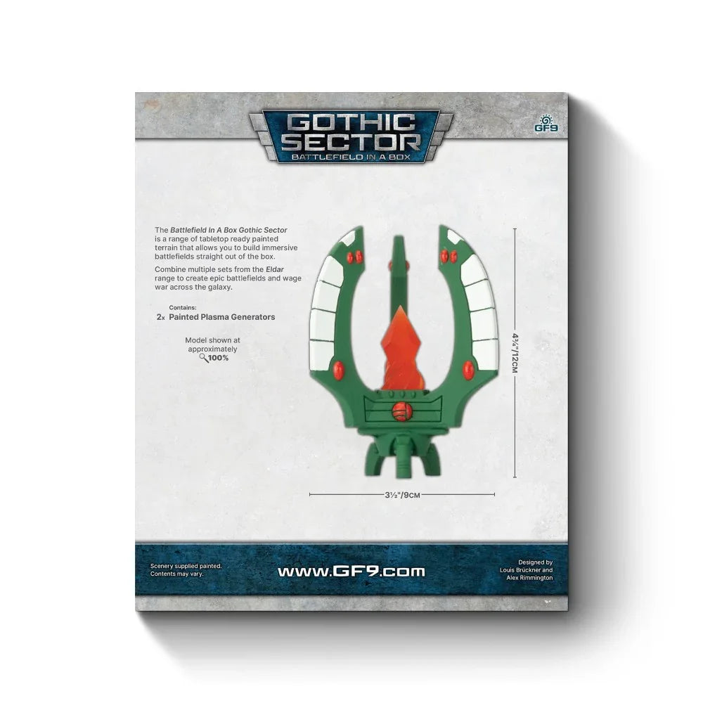 Battlefield in a Box: Gothic Sector – Eldar Plasma Generators (x2)