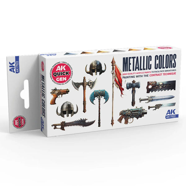 AK Interactive - Quick Gen - Metallics Set