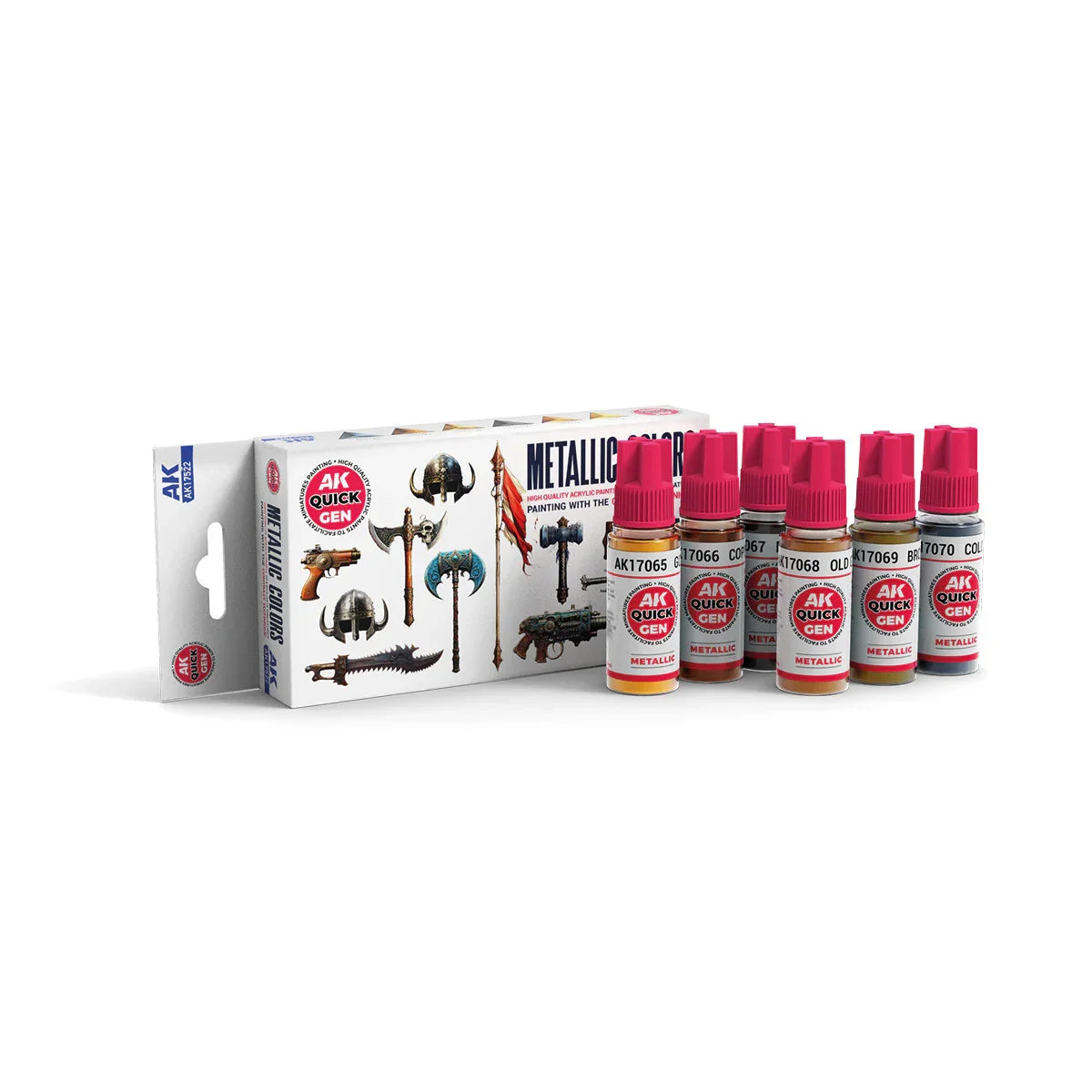 AK Interactive - Quick Gen - Metallics Set