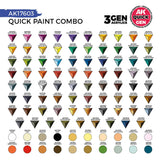 AK Interactive - Quick Gen - Quick Paint Combo Set 100 Colors