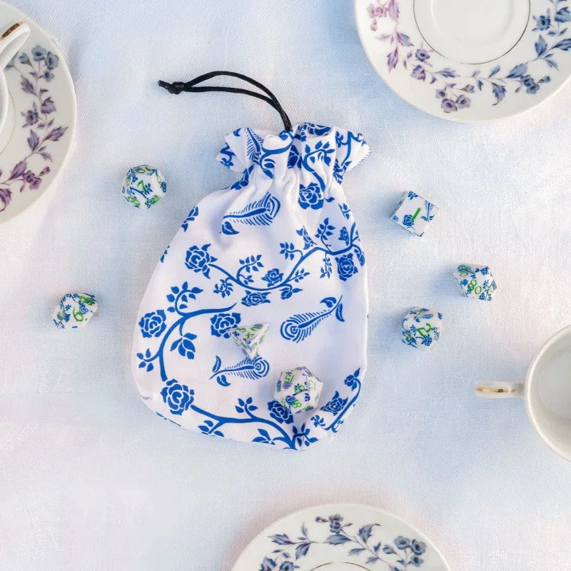 Q Workshop - Full Art - Porcelain - Dice Pouch