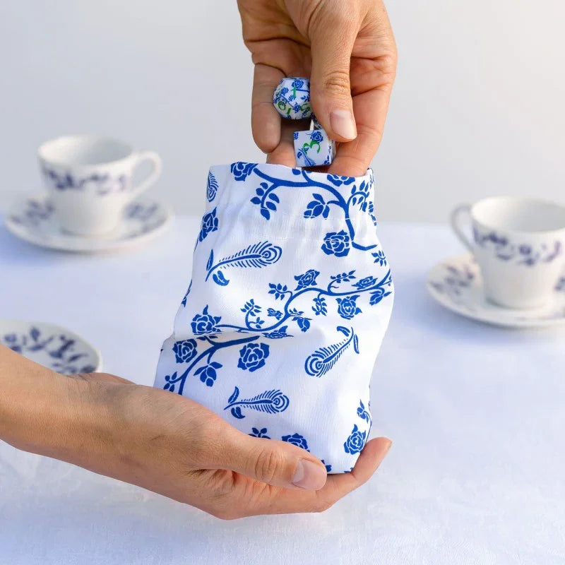 Q Workshop - Full Art - Porcelain - Dice Pouch