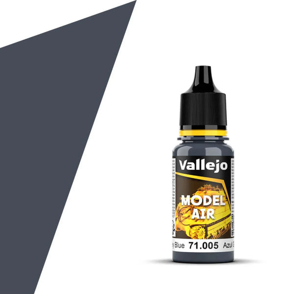 Vallejo 71005 Model Air Gray Blue 18 ml Acrylic Airbrush Paint