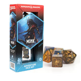 Sirius Dice - D&D Adventure Dice - Monk - Blue
