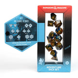 Sirius Dice - D&D Adventure Dice - Monk - Blue