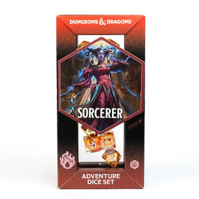 Sirius Dice - D&D Adventure Dice - Sorcerer - Orange