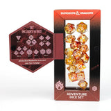 Sirius Dice - D&D Adventure Dice - Sorcerer - Orange