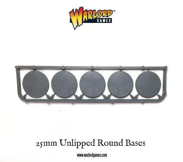 Warlord Games - 25mm Unlipped Round Bases (x5)