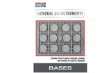 Wargames Atlantic: General Accoutrements - 25MM Texture Bases (2MM)