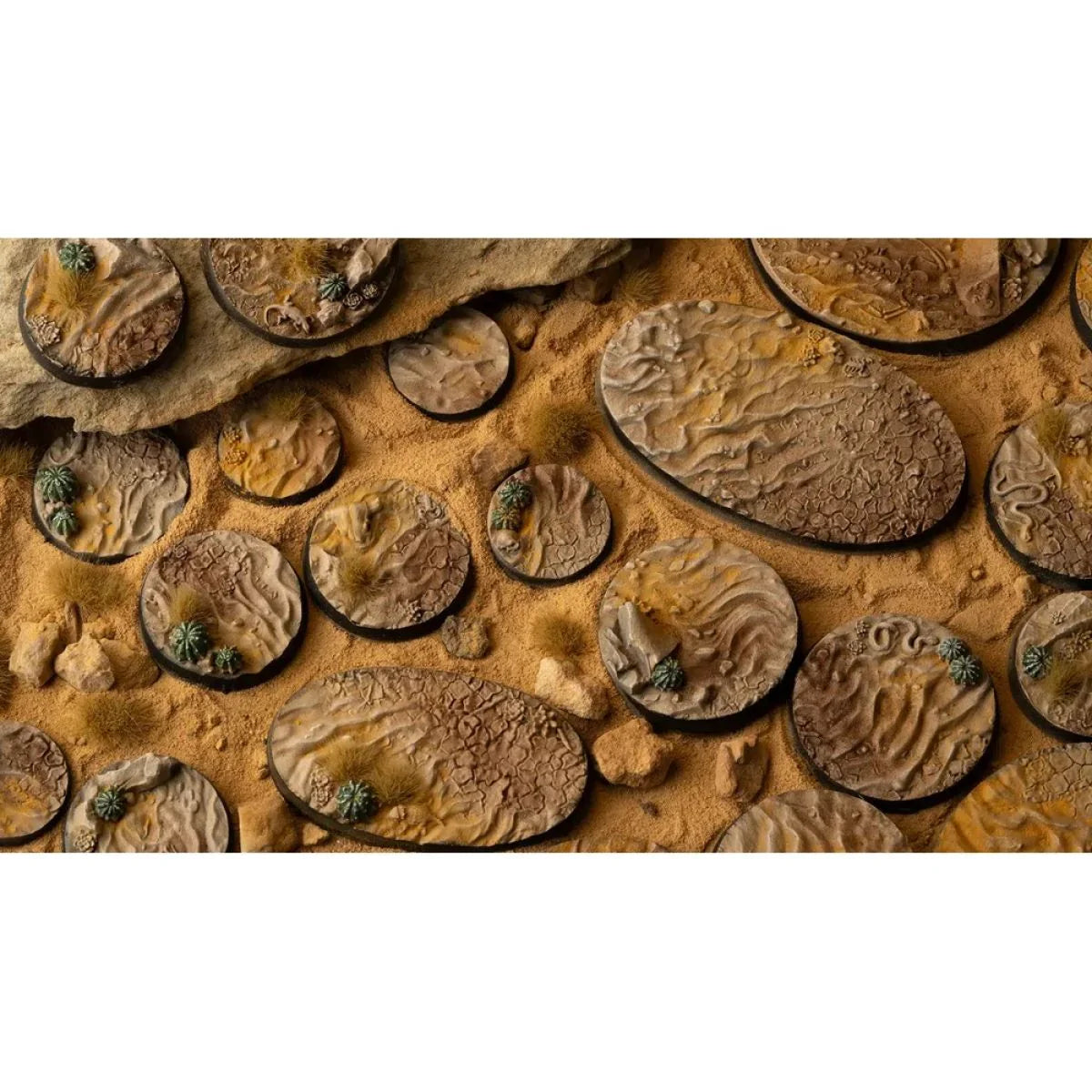 Gamers Grass - Battle Ready Bases - Deserts of Maahl - Oval 75mm (x3)