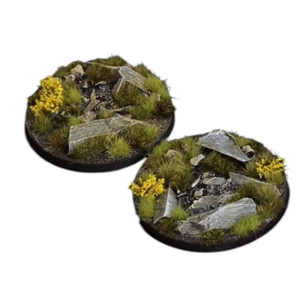 Gamers Grass - Battle Ready Bases - Highland - Round 60mm (x2)